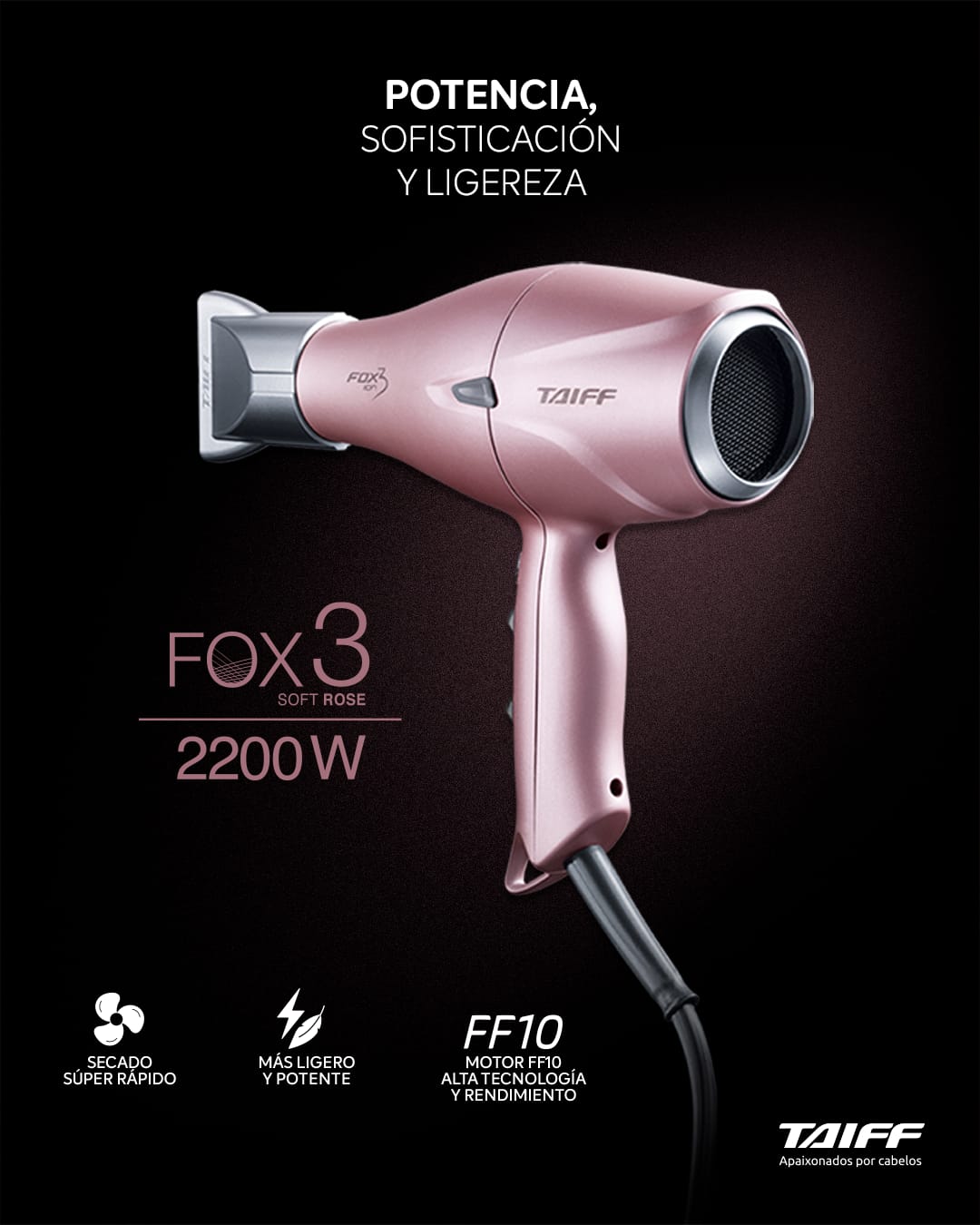 Blower Profesional FOX 3 ROSE